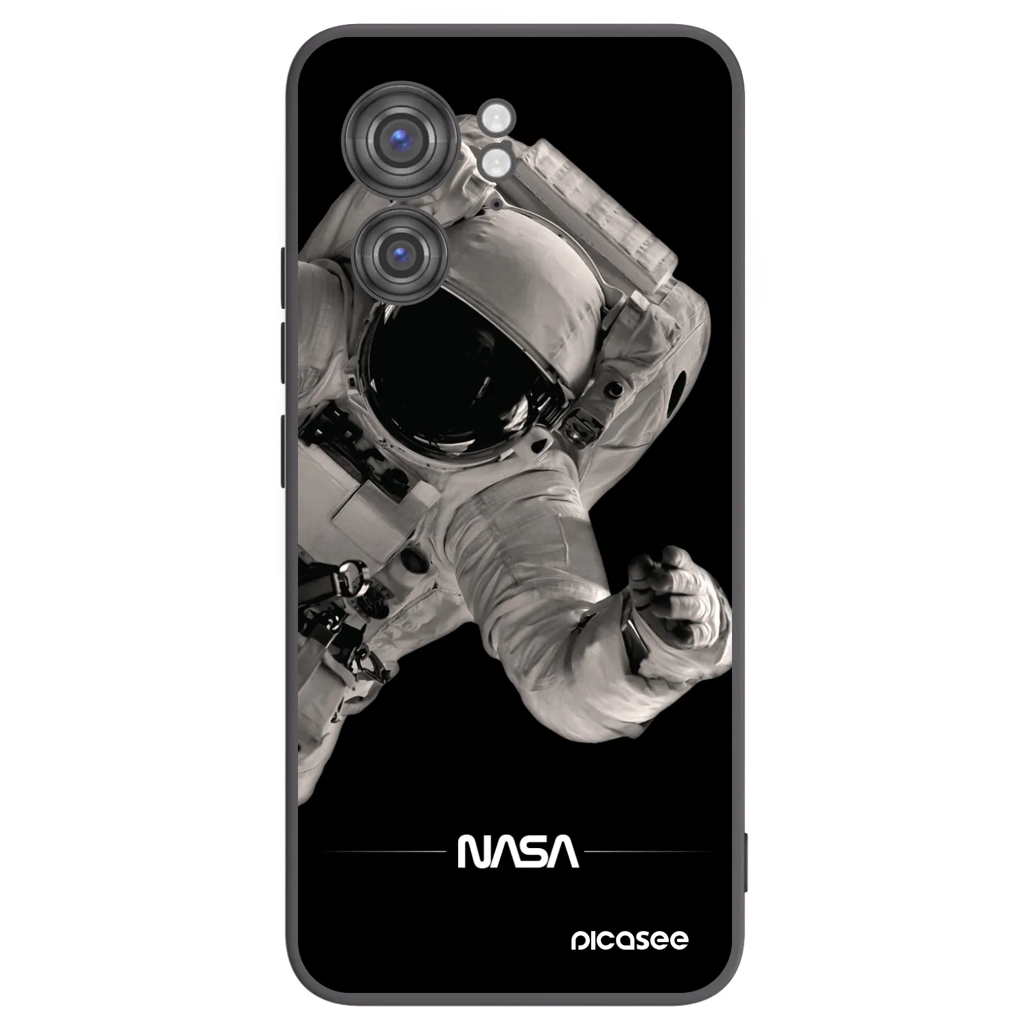 Picasee Motorola Edge 40 Hülle - Schwarzes Silikon - Astronaut Big
