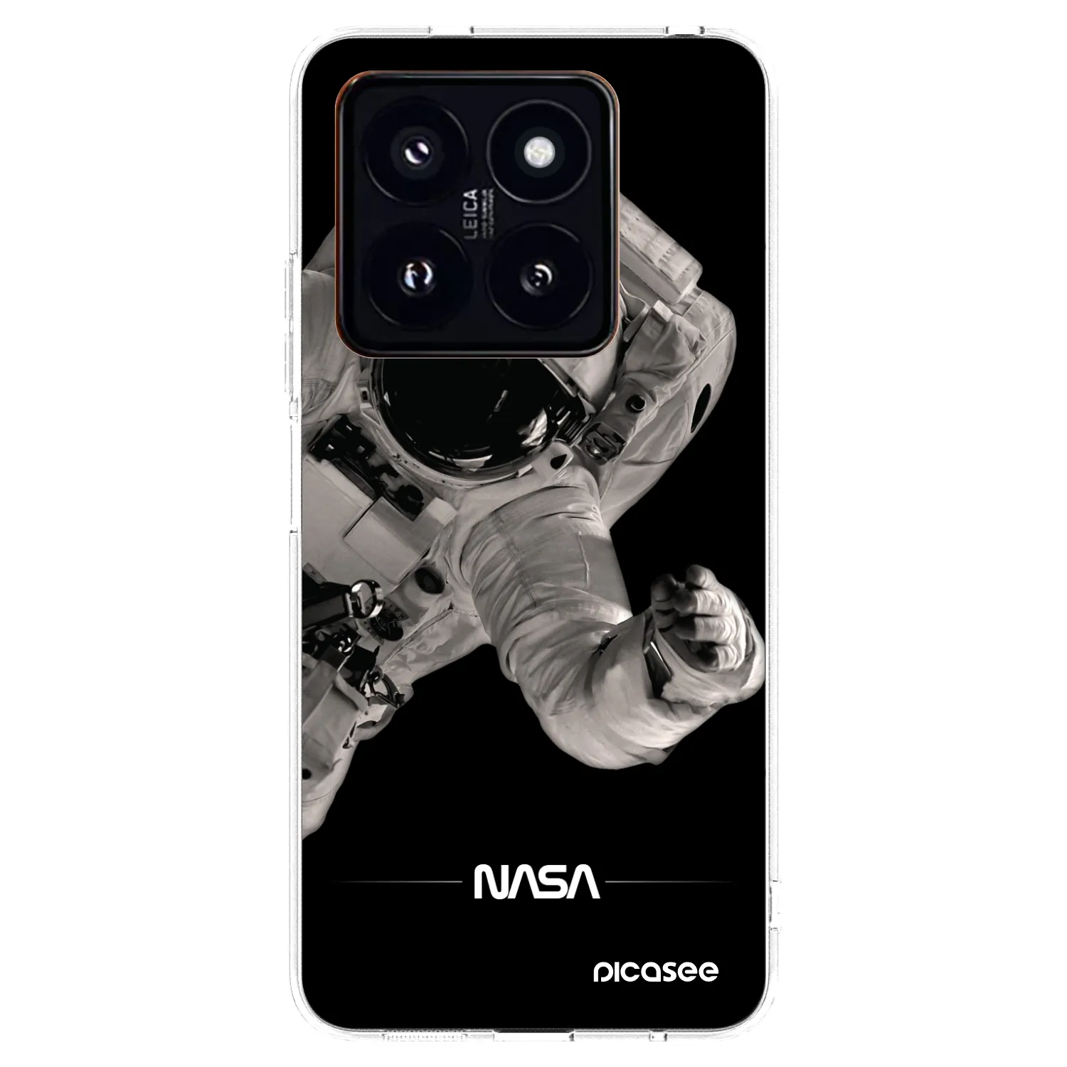 Picasee Xiaomi 14 Pro Hülle - Transparentes Silikon - Astronaut Big