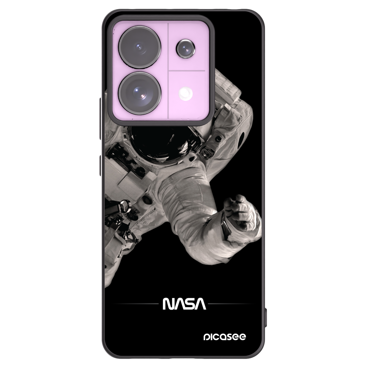 Picasee Xiaomi Redmi Note 13 Pro 5G Hülle - Schwarzes Silikon - Astronaut Big