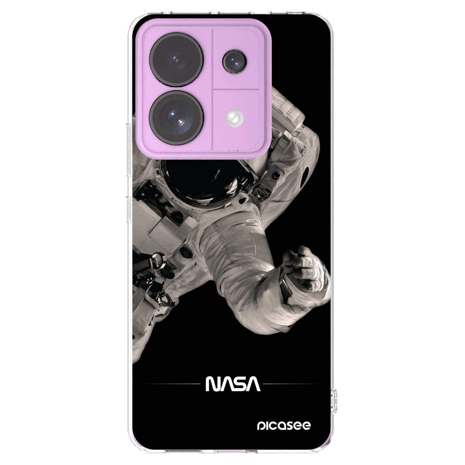 Picasee Xiaomi Redmi Note 13 Pro 5G Hülle - Transparentes Silikon - Astronaut Big