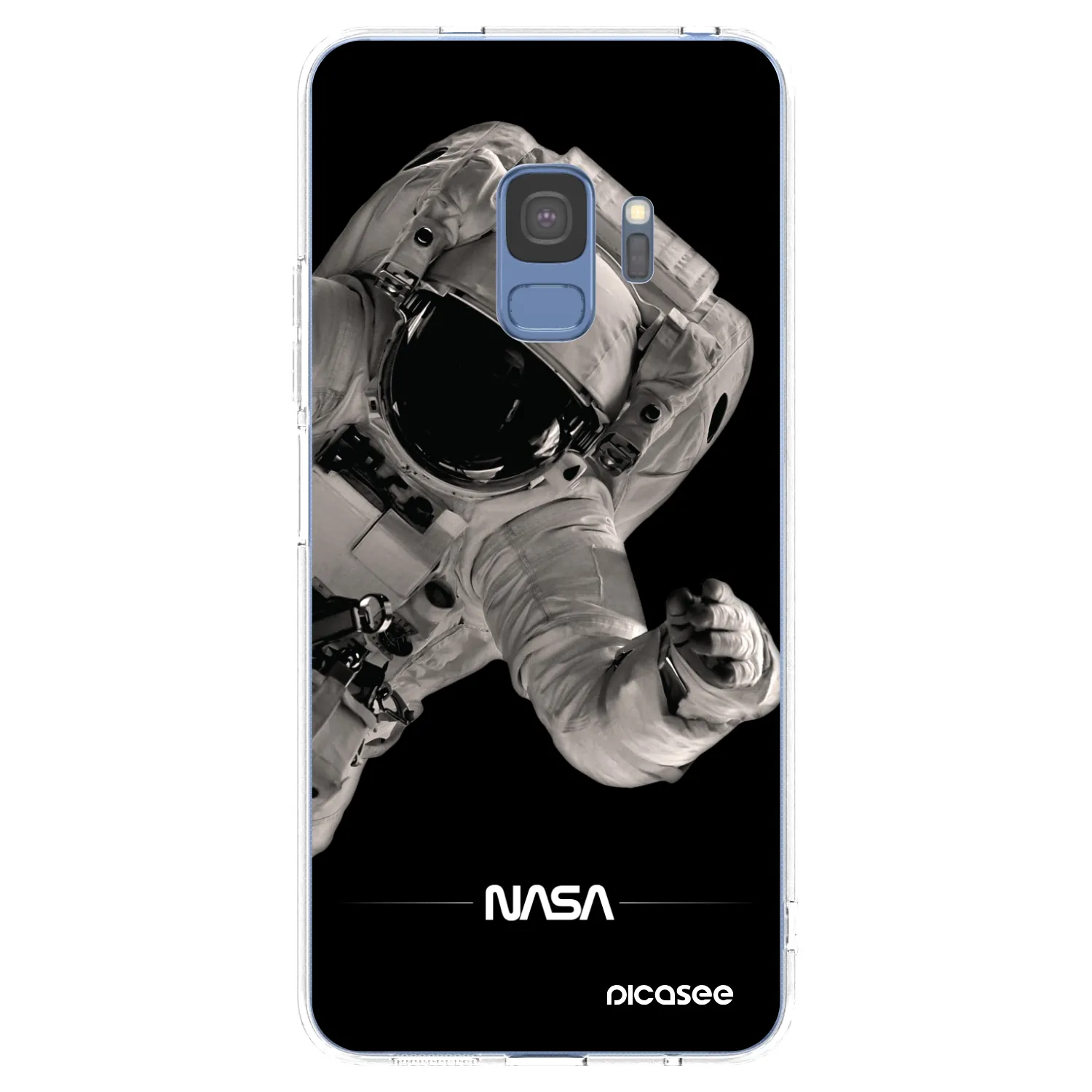 Picasee Samsung Galaxy S9 G960F Hülle - Transparentes Silikon - Astronaut Big