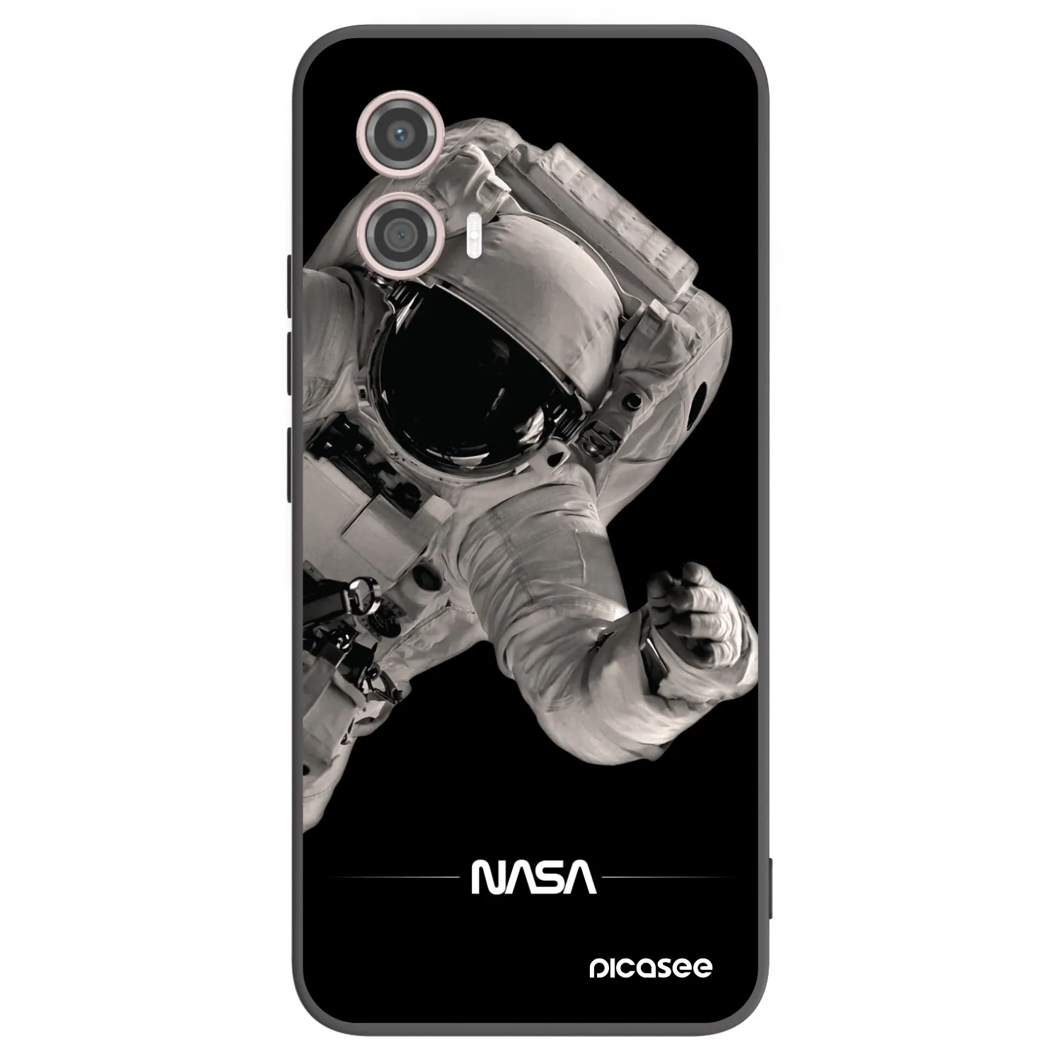 Picasee Motorola Moto G53 5G Hülle - Schwarzes Silikon - Astronaut Big