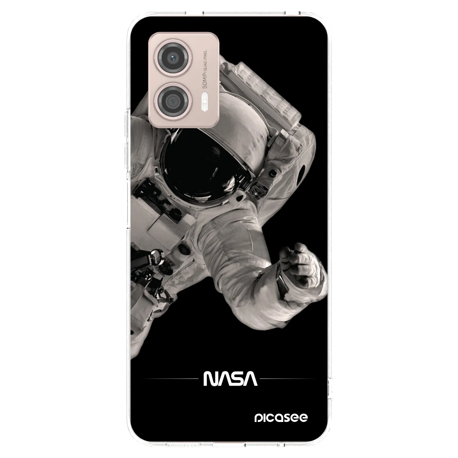 Picasee Motorola Moto G53 5G Hülle - Transparentes Silikon - Astronaut Big