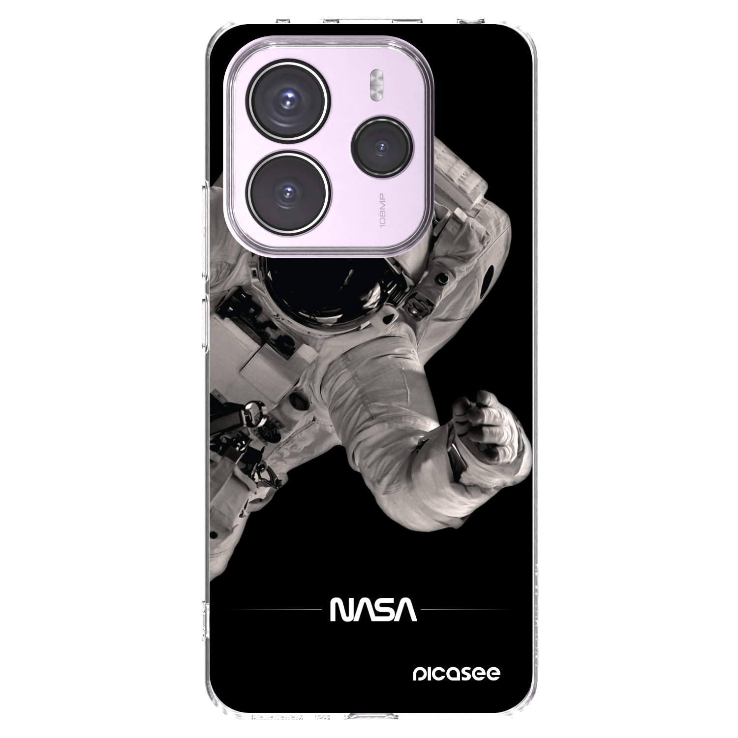 Picasee Xiaomi Redmi Note 14 5G Hülle - Transparentes Silikon - Astronaut Big