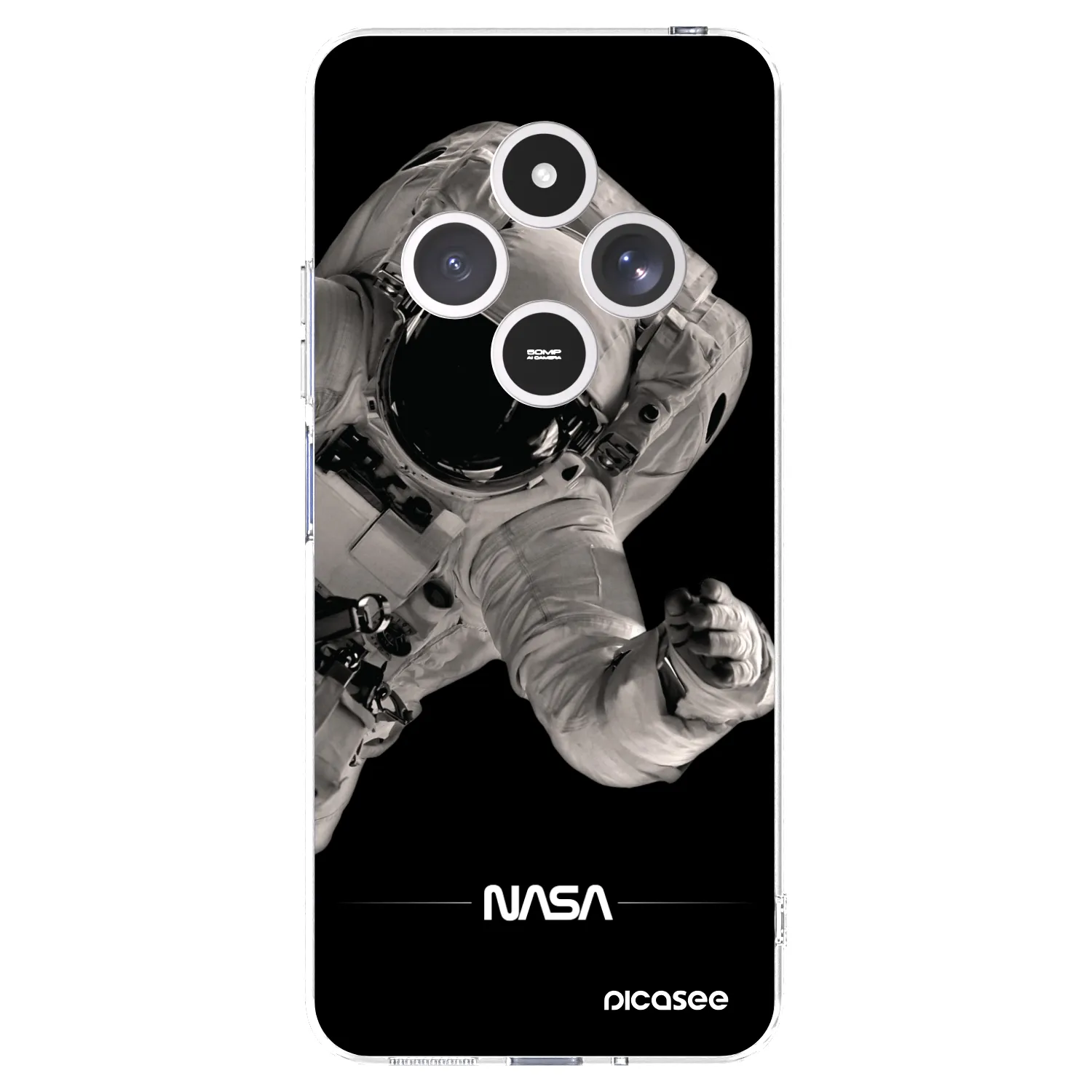 Picasee Xiaomi Redmi 14C Hülle - Transparentes Silikon - Astronaut Big