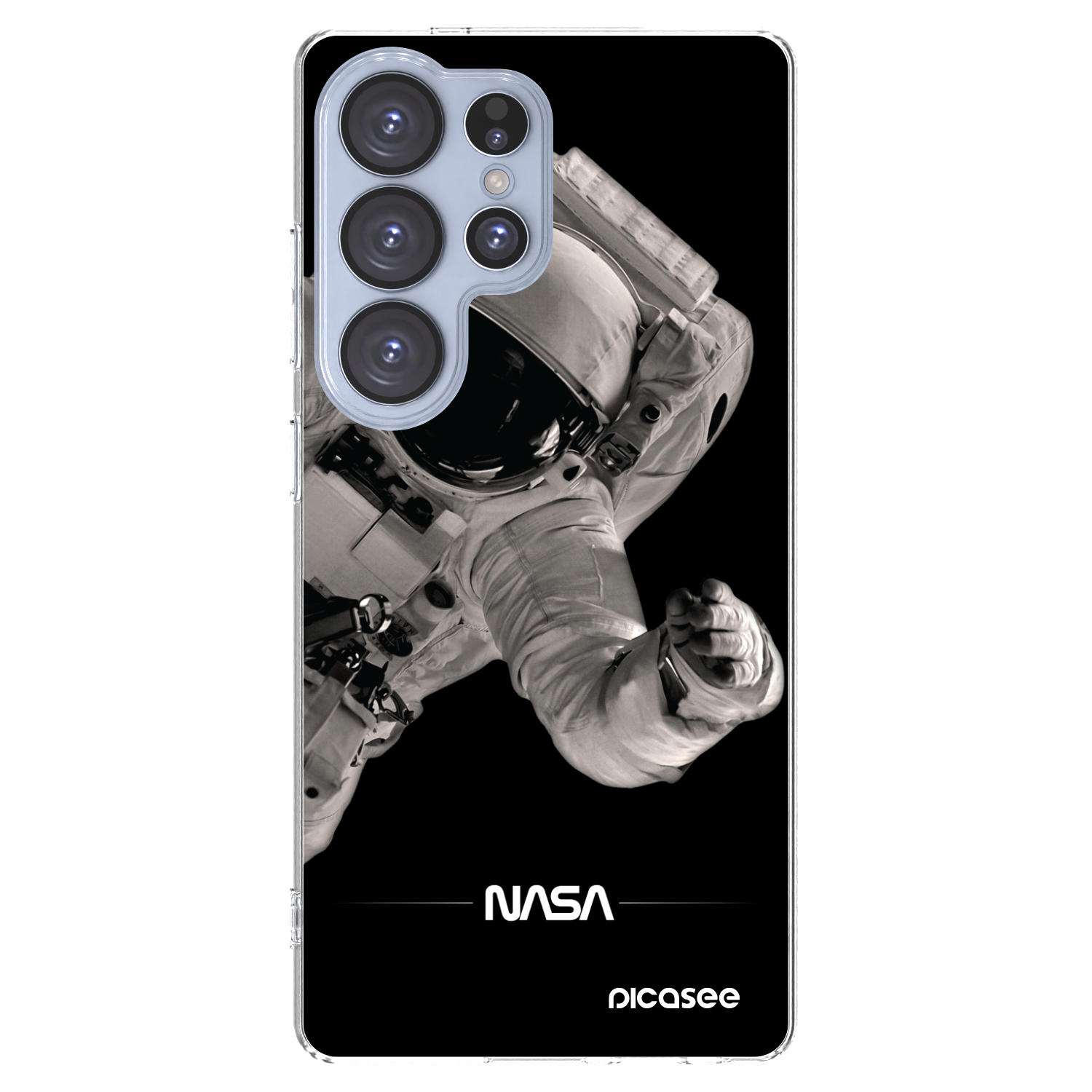 Picasee Samsung Galaxy S25 Ultra 5G Hülle - Transparentes Silikon - Astronaut Big