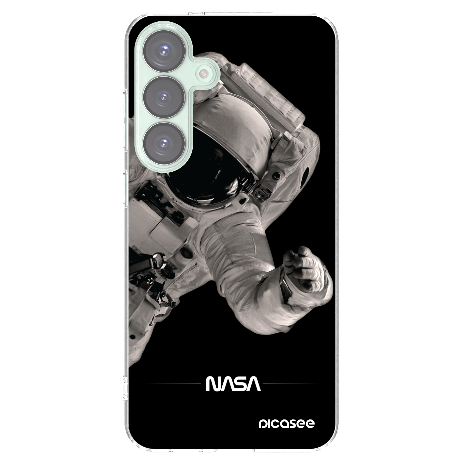 Picasee Samsung Galaxy S25+ 5G Hülle - Transparentes Silikon - Astronaut Big