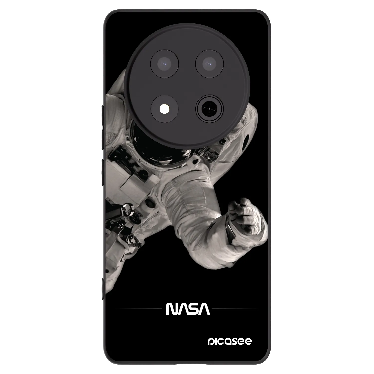 Picasee Honor Magic7 Lite 5G Hülle - Schwarzes Silikon - Astronaut Big