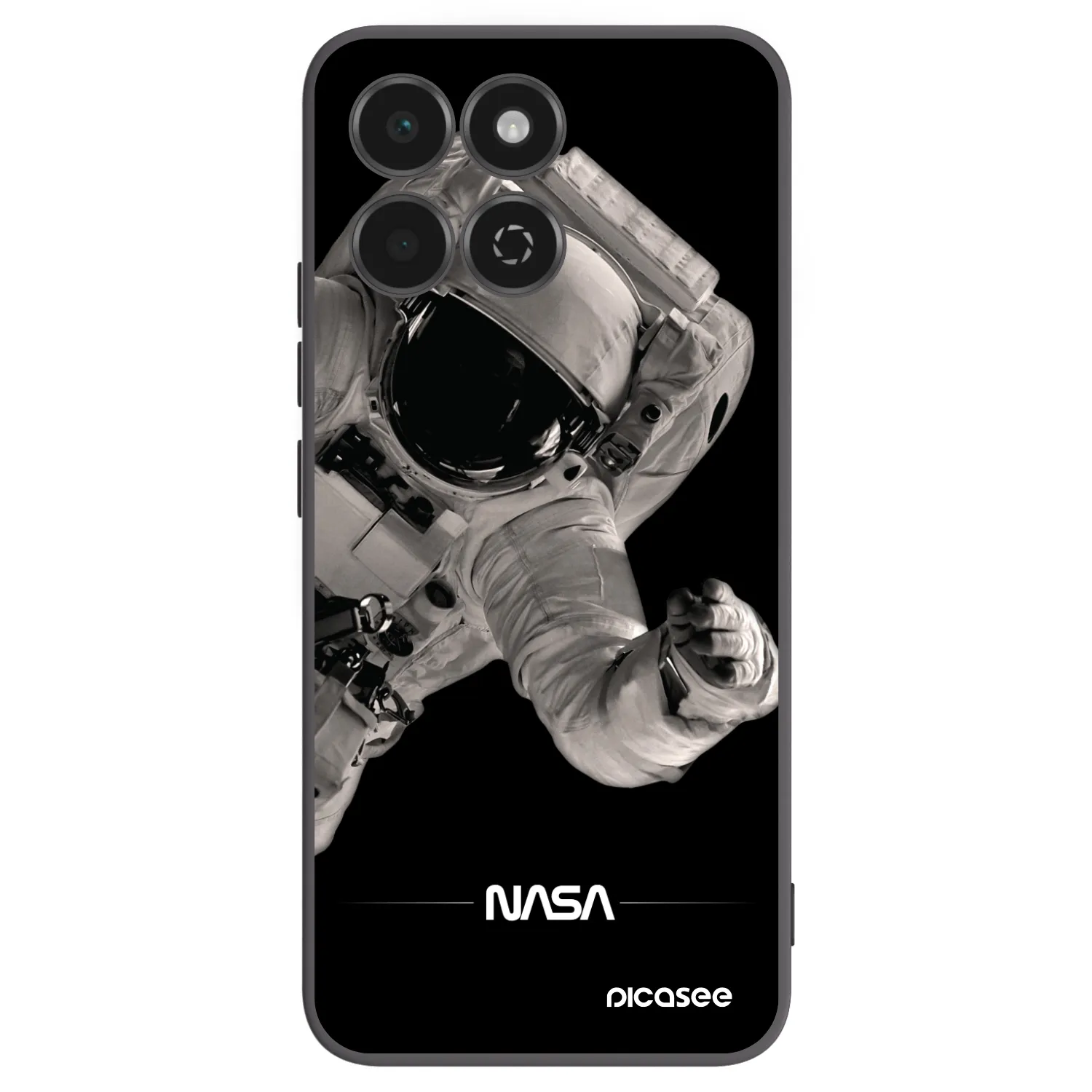 Picasee Honor 200 Smart 5G Hülle - Schwarzes Silikon - Astronaut Big