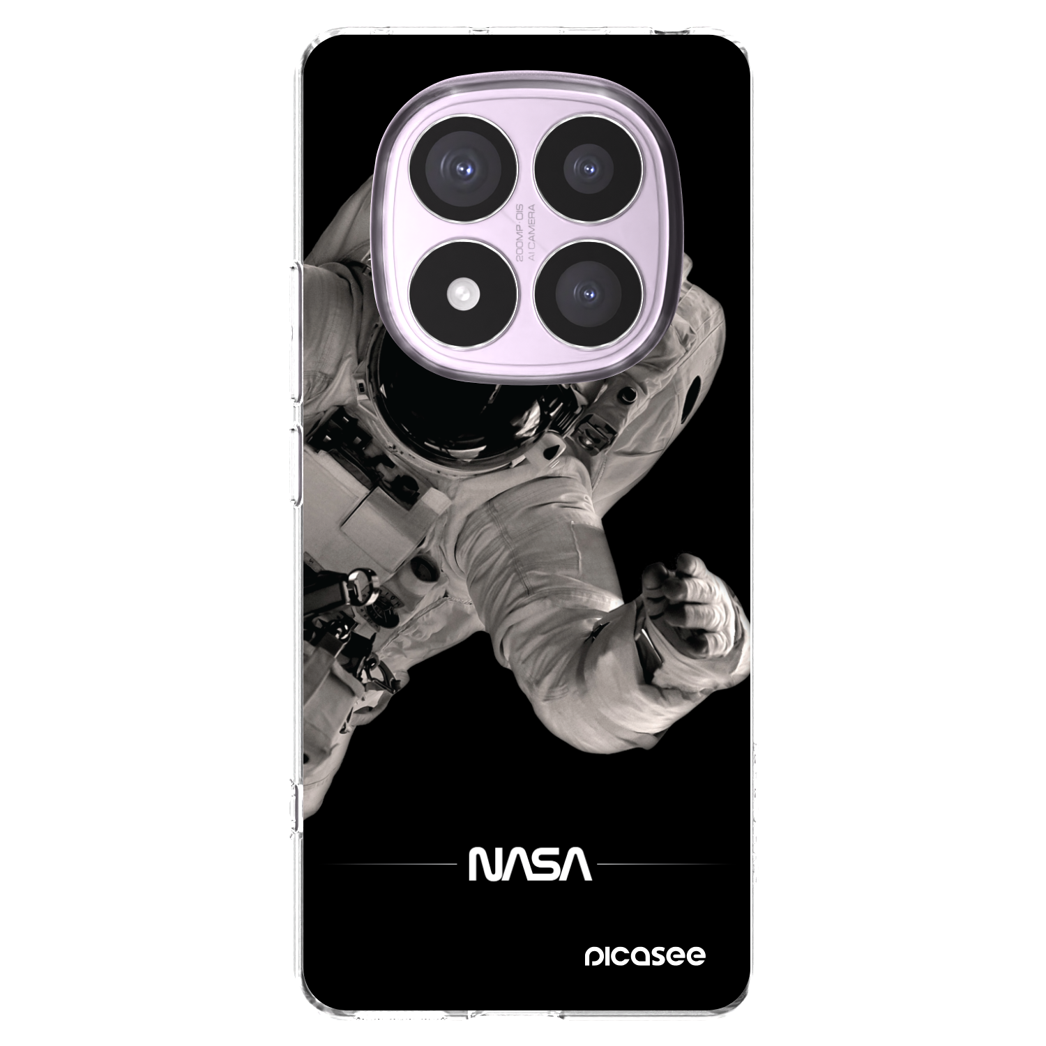 Picasee Xiaomi Redmi Note 14 Pro 4G Hülle - Transparentes Silikon - Astronaut Big