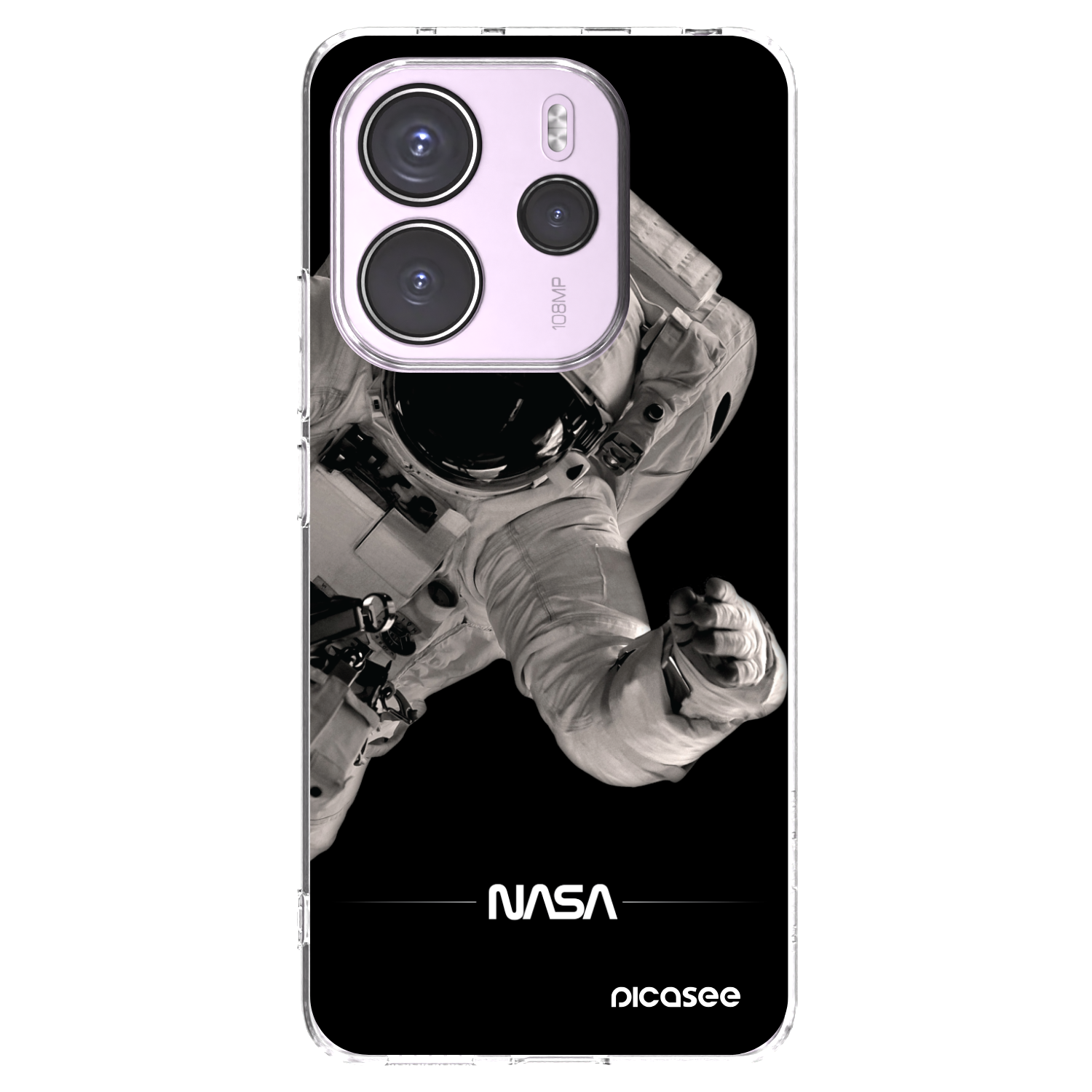 Picasee Xiaomi Redmi Note 14 4G Hülle - Transparentes Silikon - Astronaut Big
