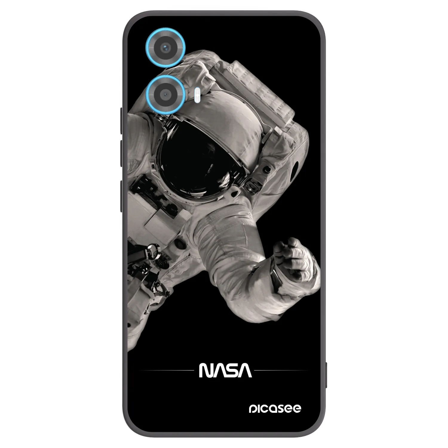 Picasee Motorola Moto G34 5G Hülle - Schwarzes Silikon - Astronaut Big
