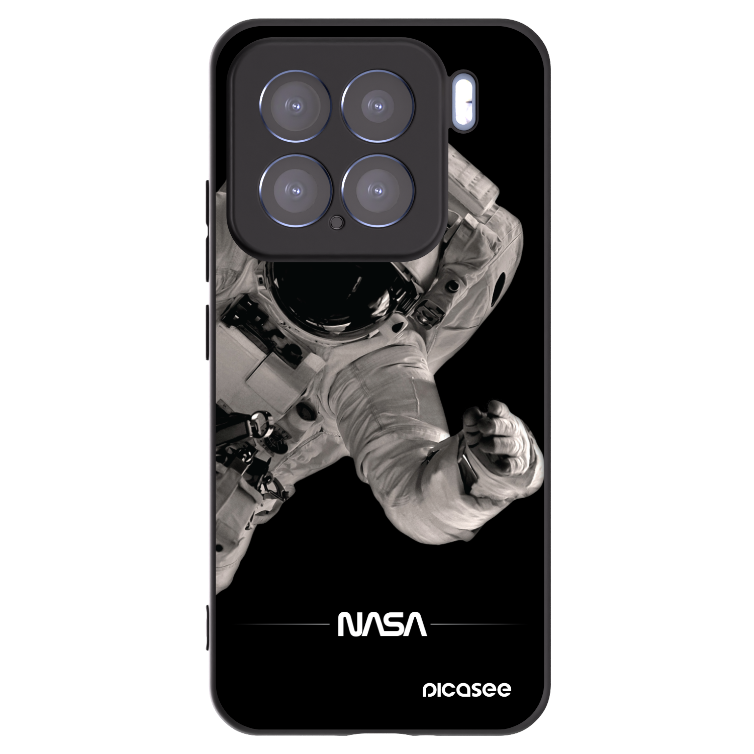 Picasee Xiaomi 15 Hülle - Schwarzes Silikon - Astronaut Big