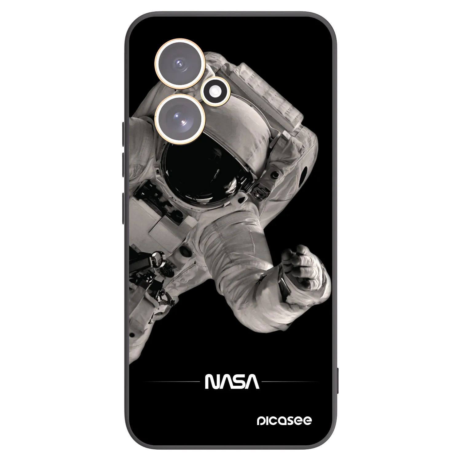 Picasee Honor 400 5G Hülle - Schwarzes Silikon - Astronaut Big
