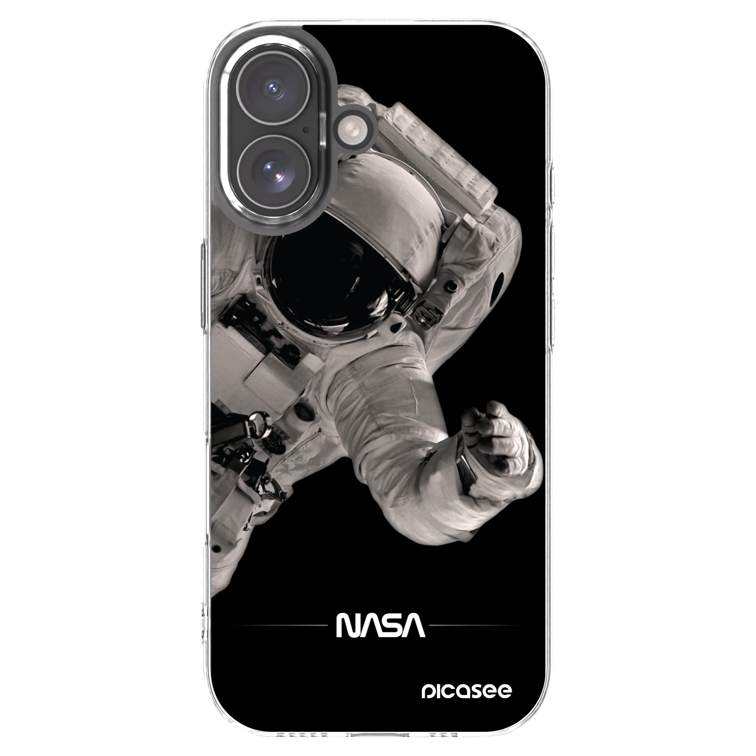Picasee Apple iPhone 17 Hülle - Transparentes Silikon - Astronaut Big