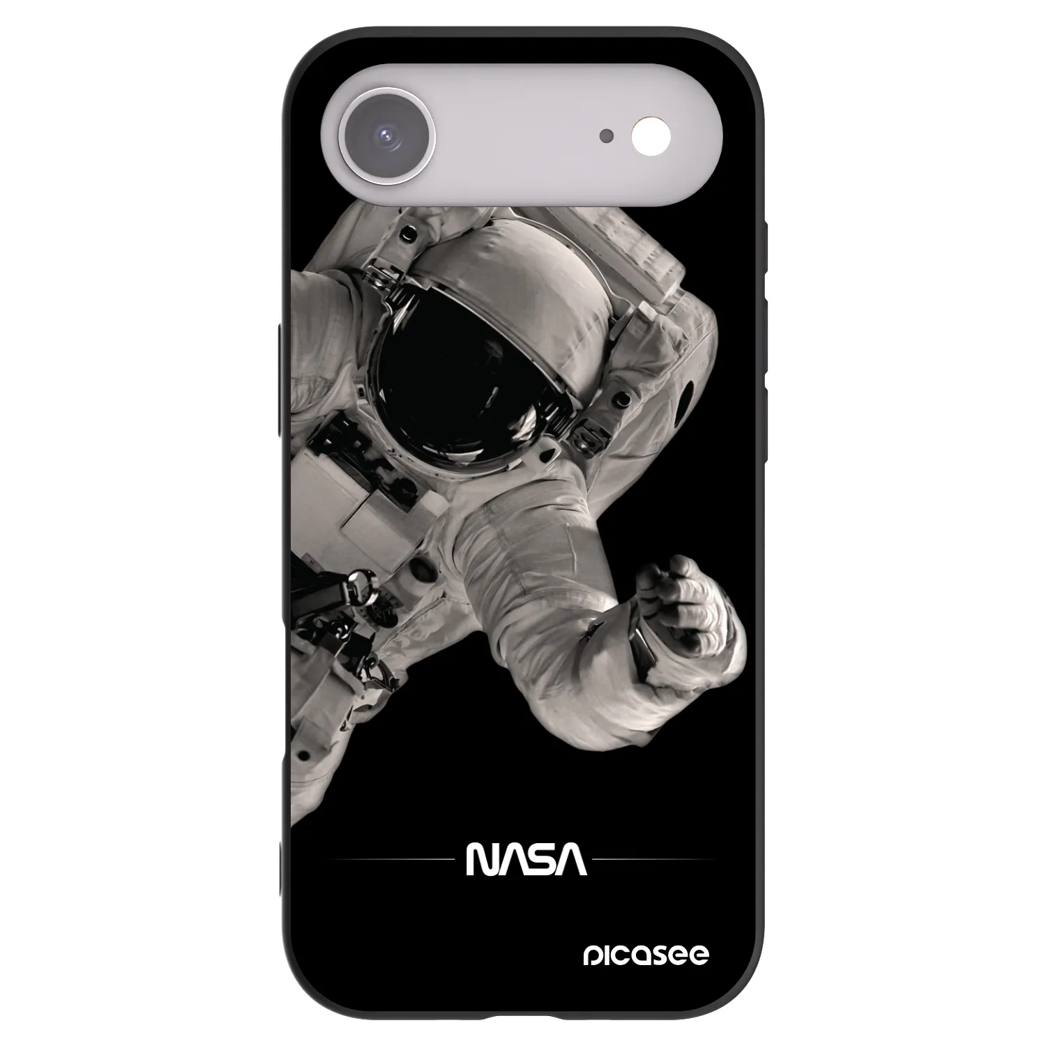 Picasee Apple iPhone Air Hülle - Schwarzes Silikon - Astronaut Big