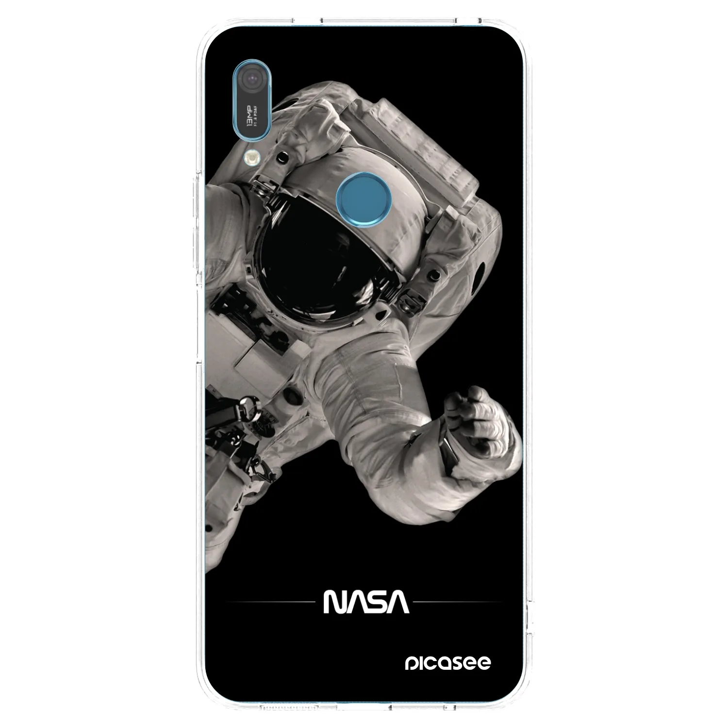 Picasee Huawei Y6 2019 Hülle - Transparentes Silikon - Astronaut Big