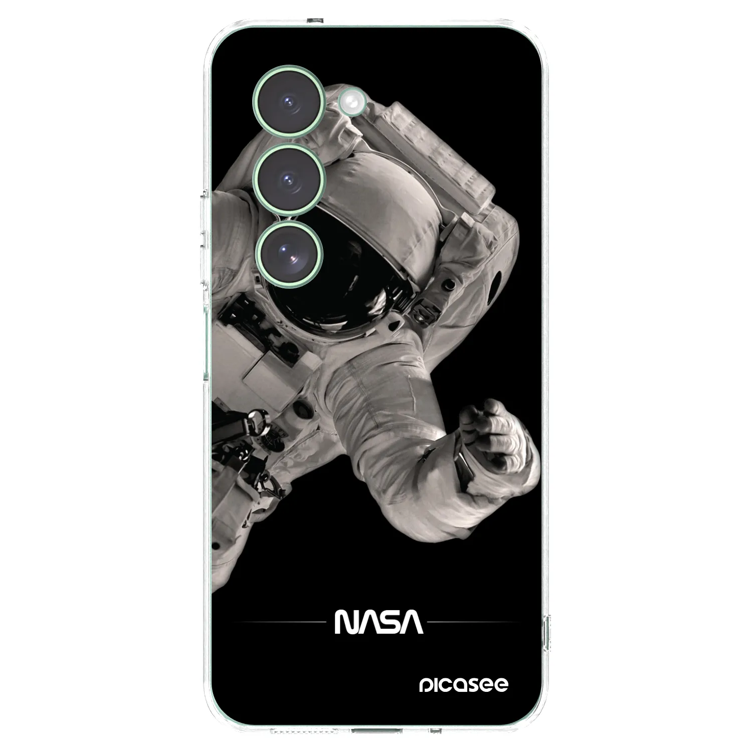 Picasee Xiaomi Redmi 15 5G Hülle - Transparentes Silikon - Astronaut Big