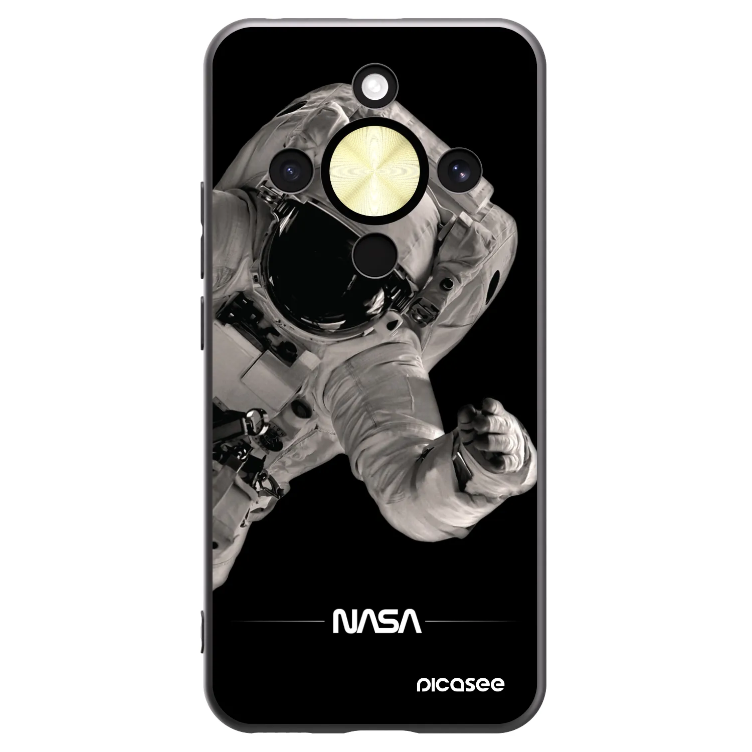 Picasee Honor Magic8 Lite 5G Hülle - Schwarzes Silikon - Astronaut Big