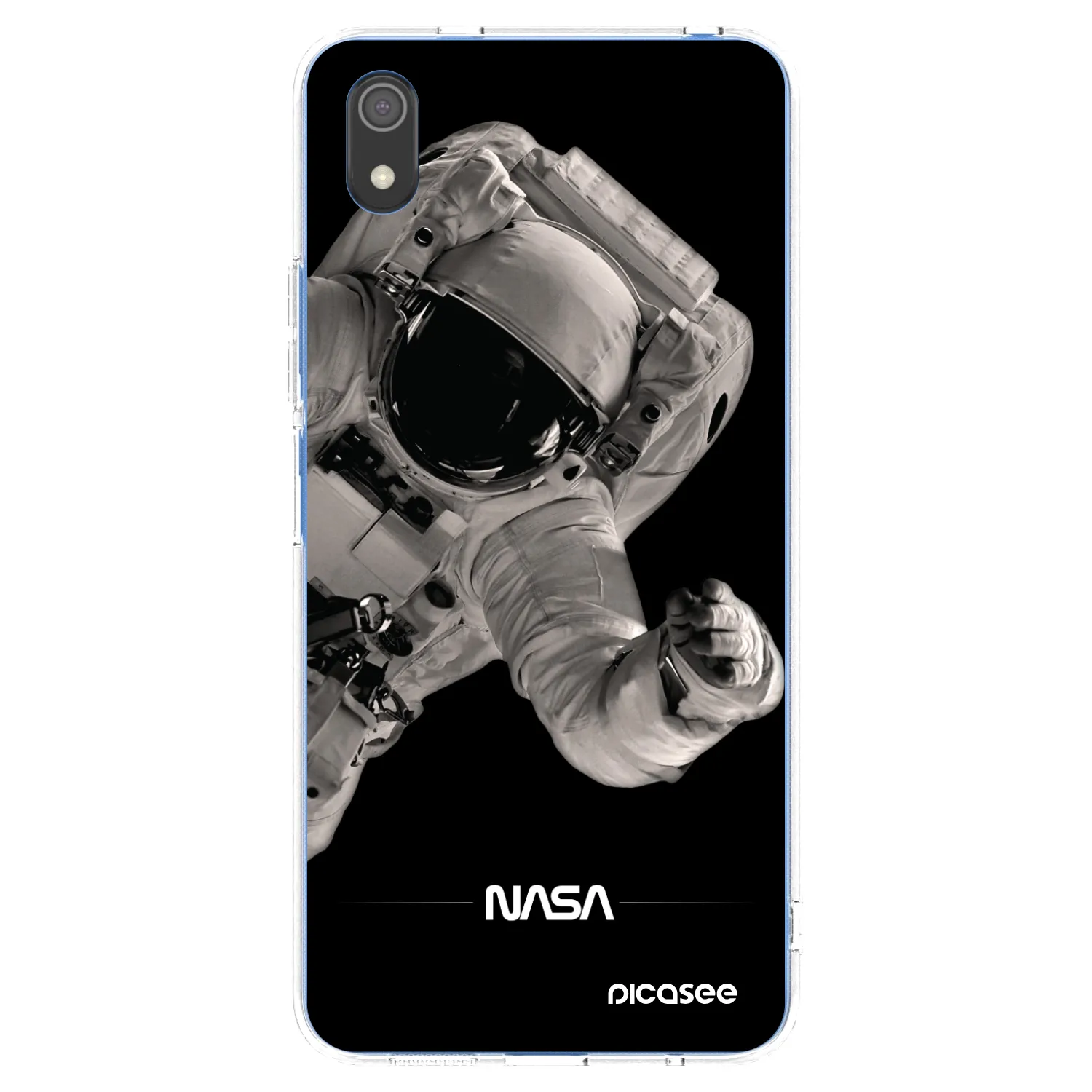 Picasee Xiaomi Redmi 7A Hülle - Transparentes Silikon - Astronaut Big