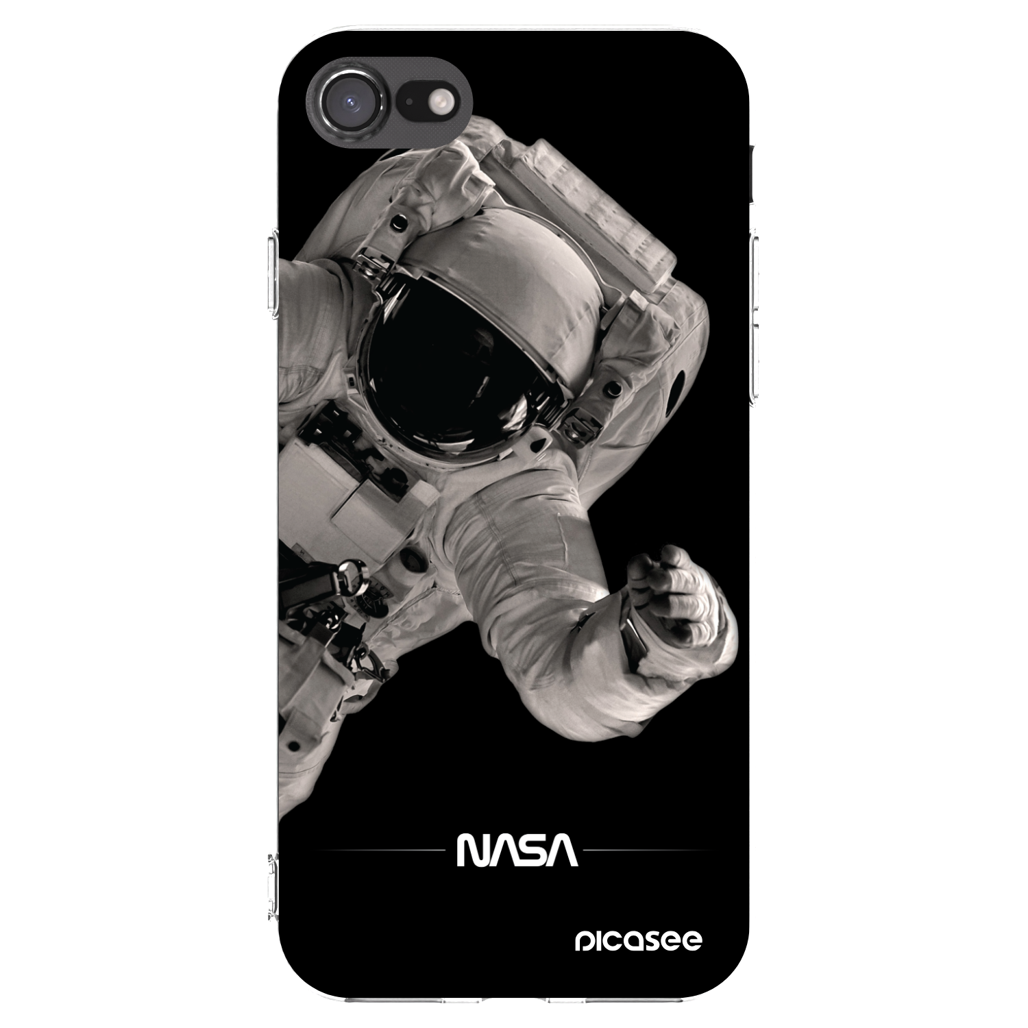 Picasee Apple iPhone 8 Hülle - Transparentes Silikon - Astronaut Big