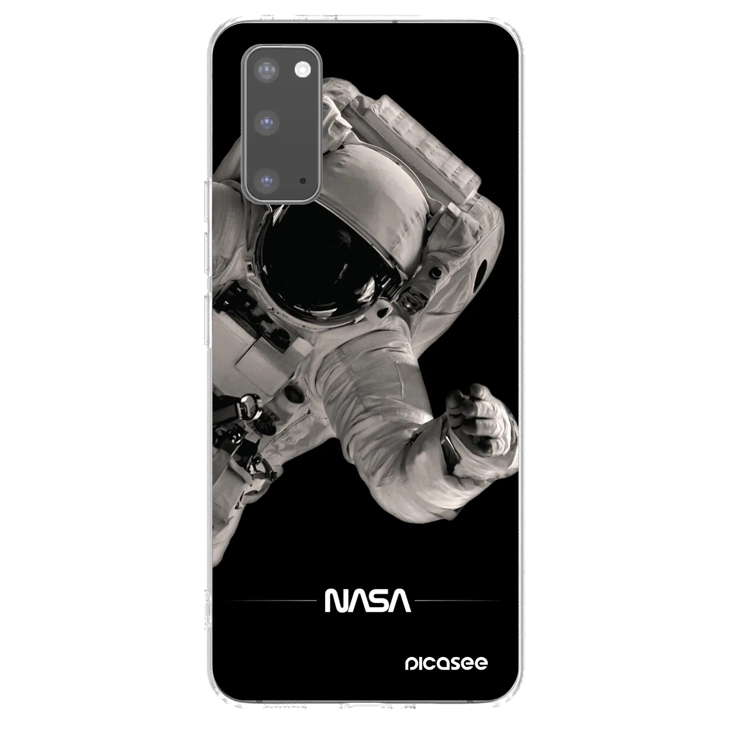 Picasee Samsung Galaxy S20 G980F Hülle - Transparentes Silikon - Astronaut Big