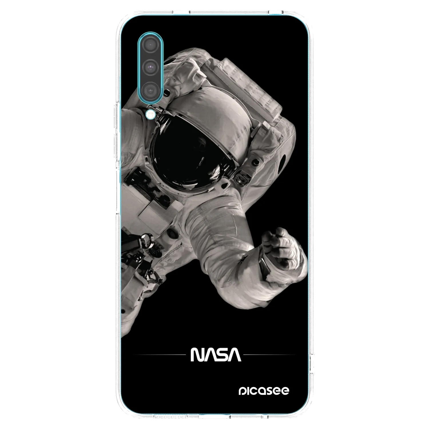 Picasee Samsung Galaxy A30s A307F Hülle - Transparentes Silikon - Astronaut Big
