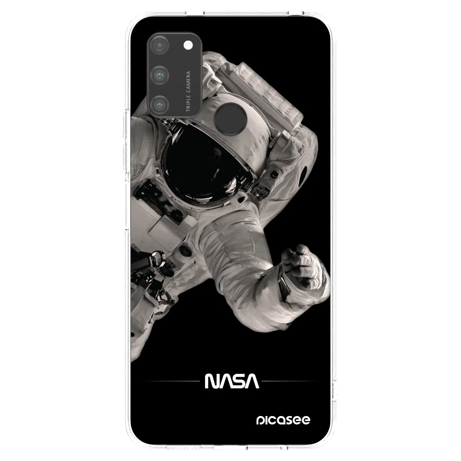 Picasee Honor 9A Hülle - Transparentes Silikon - Astronaut Big