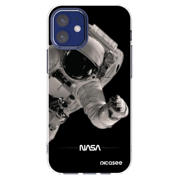 Picasee Apple iPhone 12 mini Hülle - Transparentes Silikon - Astronaut Big