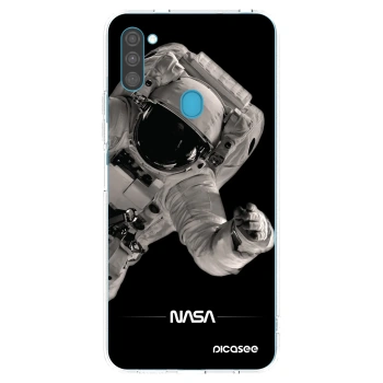 Picasee Samsung Galaxy M11 Hülle - Transparentes Silikon - Astronaut Big