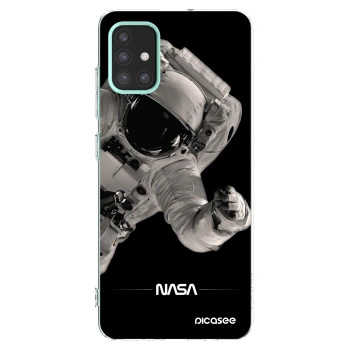 Picasee Samsung Galaxy M31s Hülle - Transparentes Silikon - Astronaut Big