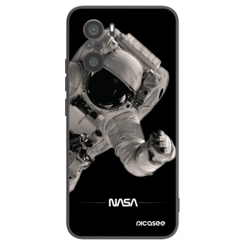 Picasee Xiaomi Poco F3 Hülle - Schwarzes Silikon - Astronaut Big