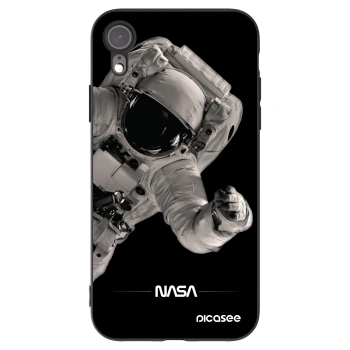 Picasee Apple iPhone XR Hülle - Schwarzes Silikon - Astronaut Big
