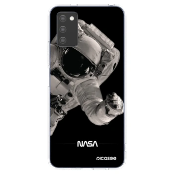 Picasee Samsung Galaxy A02s A025G Hülle - Transparentes Silikon - Astronaut Big