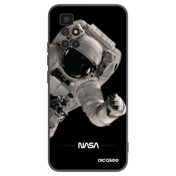 Picasee Xiaomi Redmi 10 Hülle - Schwarzes Silikon - Astronaut Big