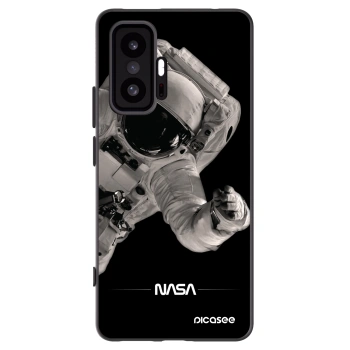 Picasee Xiaomi 11T Pro Hülle - Schwarzes Silikon - Astronaut Big