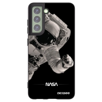 Picasee Samsung Galaxy S21 FE 5G Hülle - Schwarzes Silikon - Astronaut Big
