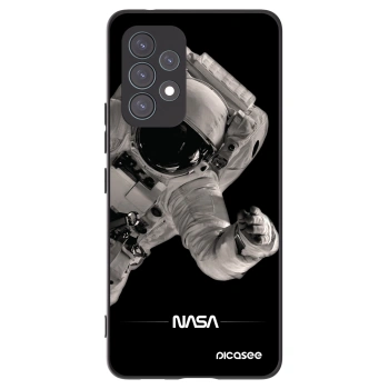 Picasee Samsung Galaxy A53 5G A536 Hülle - Schwarzes Silikon - Astronaut Big