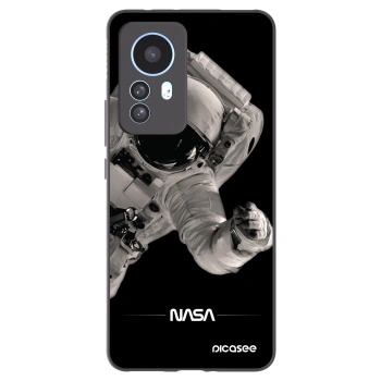 Picasee Xiaomi 12T Hülle - Schwarzes Silikon - Astronaut Big