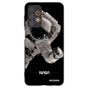 Picasee Samsung Galaxy A23 A236B 5G Hülle - Schwarzes Silikon - Astronaut Big