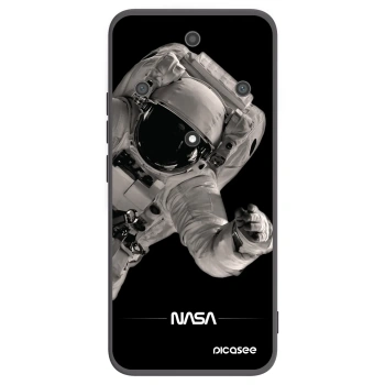 Picasee Honor Magic5 Lite 5G Hülle - Schwarzes Silikon - Astronaut Big