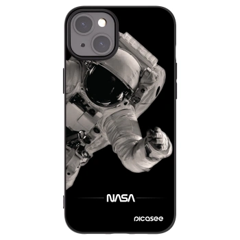 Picasee Apple iPhone 15 Plus Hülle - Schwarzes Silikon - Astronaut Big