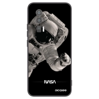 Picasee Xiaomi Poco F5 Pro 5G Hülle - Schwarzes Silikon - Astronaut Big