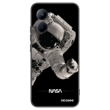 Picasee Realme C33 (2023) Hülle - Schwarzes Silikon - Astronaut Big