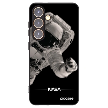 Picasee Samsung Galaxy S24 S921B 5G Hülle - Schwarzes Silikon - Astronaut Big
