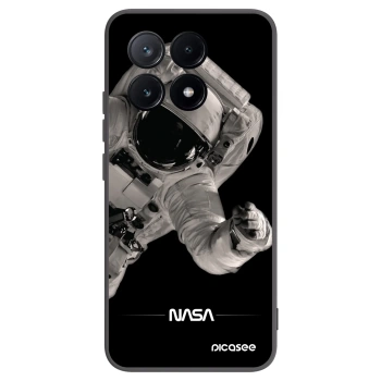 Picasee Xiaomi Poco X6 Pro Hülle - Schwarzes Silikon - Astronaut Big
