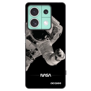 Picasee Xiaomi Redmi Note 13 5G Hülle - Schwarzes Silikon - Astronaut Big