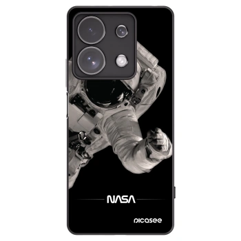 Picasee Xiaomi Redmi Note 13 Pro 4G Hülle - Schwarzes Silikon - Astronaut Big