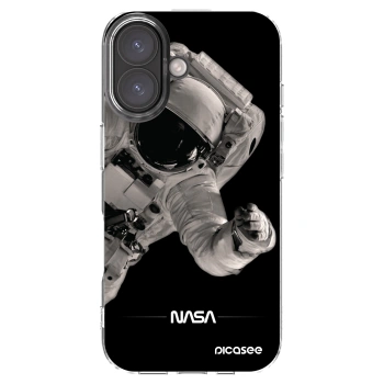 Picasee Apple iPhone 16 Hülle - Transparentes Silikon - Astronaut Big