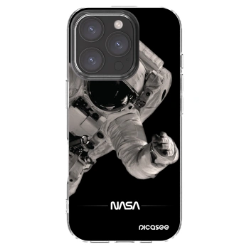 Picasee Apple iPhone 16 Pro Hülle - Transparentes Silikon - Astronaut Big